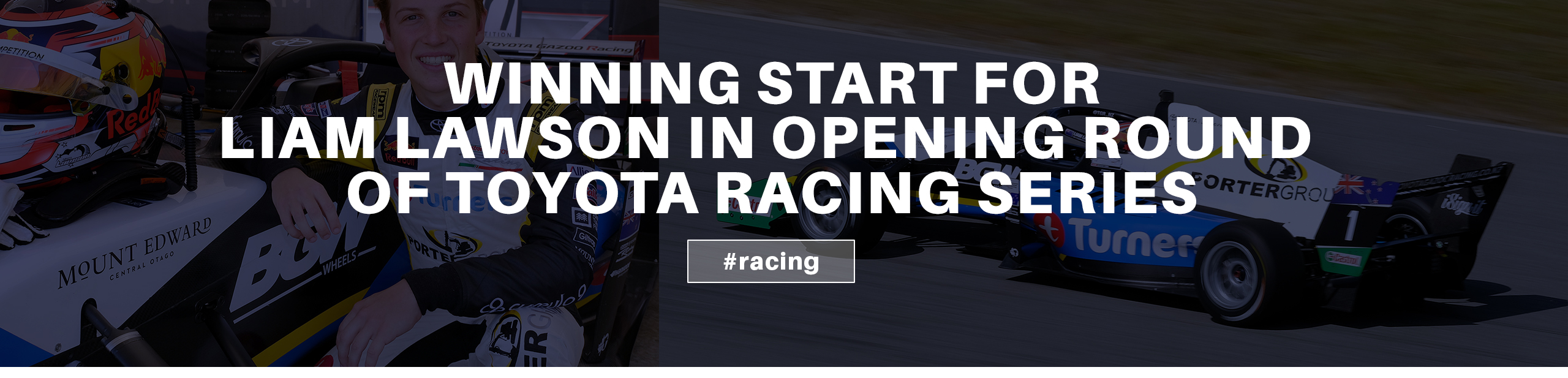 Winning start for Liam Lawson in opening round of Toyota Racing Series